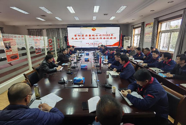 公司召開會議傳達(dá)集團(tuán)公司黨建工作、紀(jì)檢工作會議精神